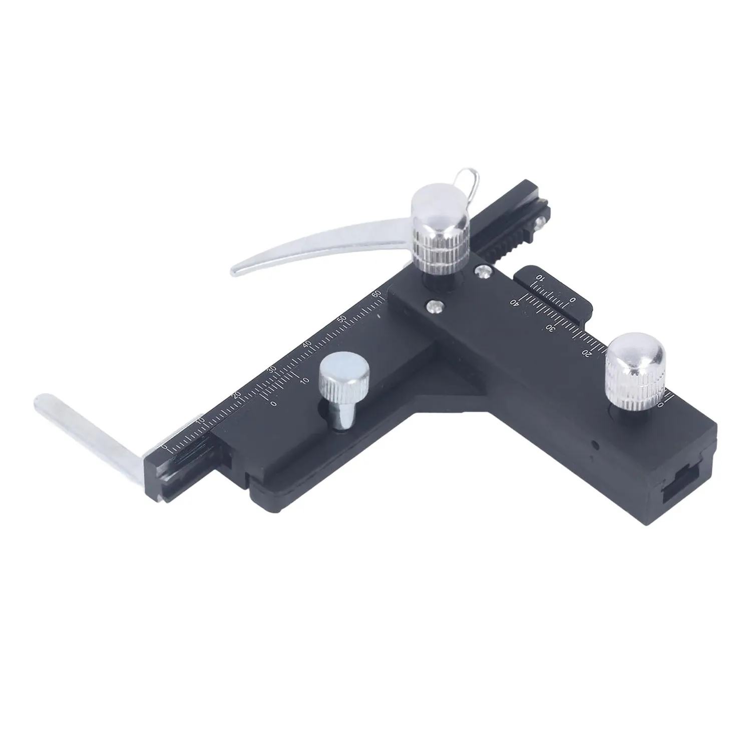 Garosa platine X-Y microscope alu 0,1 mm avec échelle