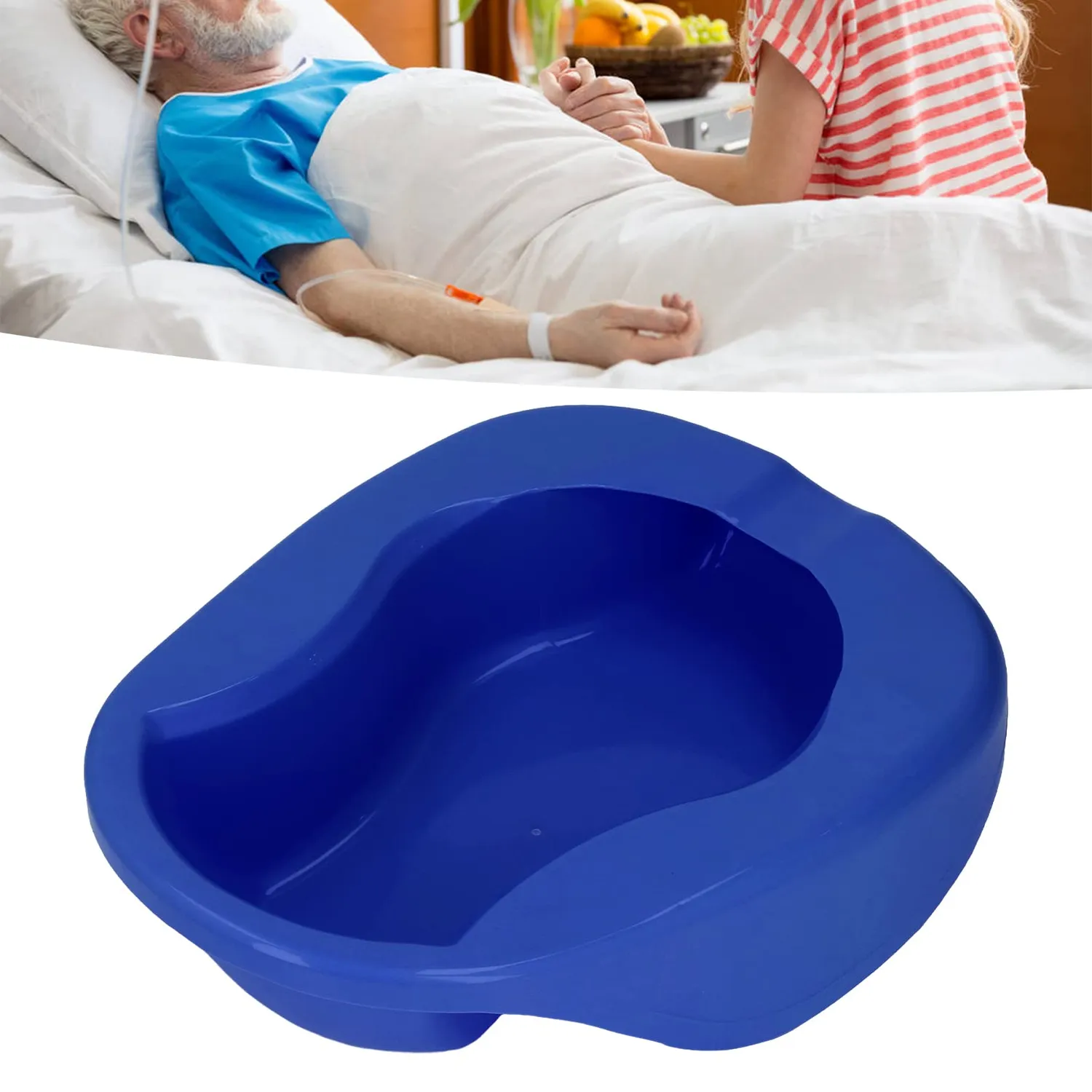 Garosa bassin de lit bleu foncé anti-déversement couvercle