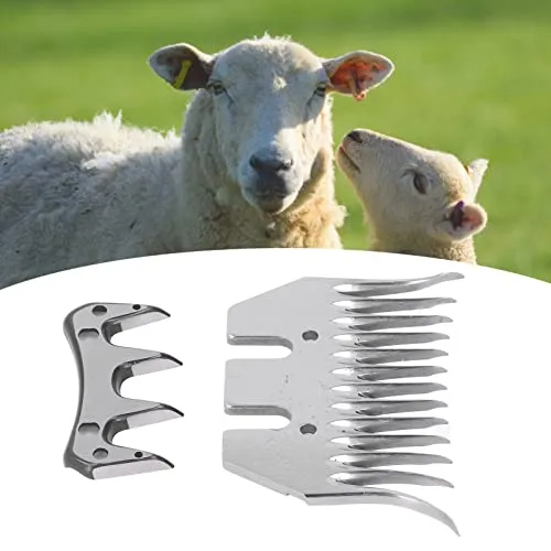 Garosa lame de tonte 13 dents pour mouton acier carbone 2 pièces incurvées