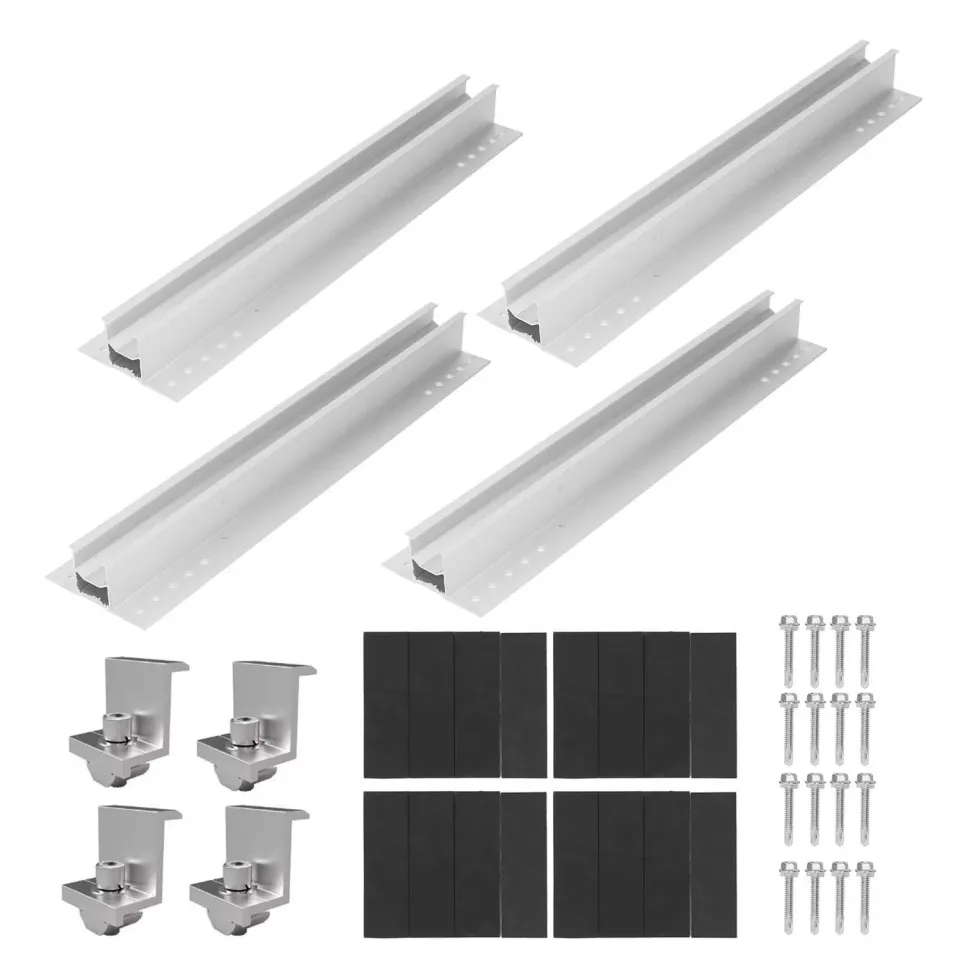 Garosa supports panneau solaire aluminium rail 400 mm