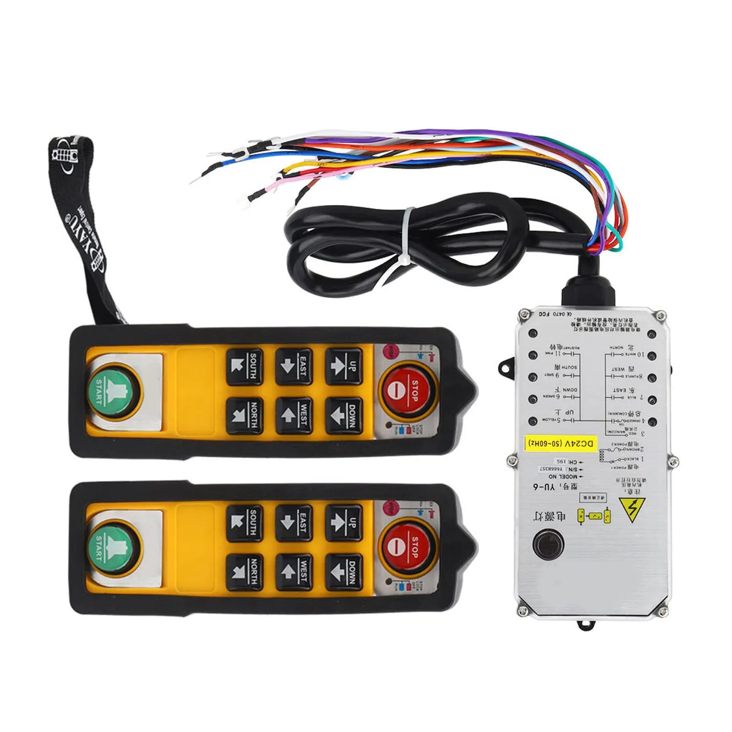Garosa YU-6 télécommande de palan double poignée 800 MHz