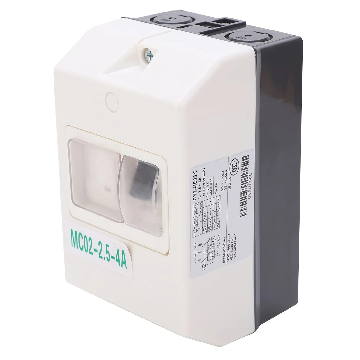 Garosa MC02 interrupteur protection moteur 2,5-4A IP55