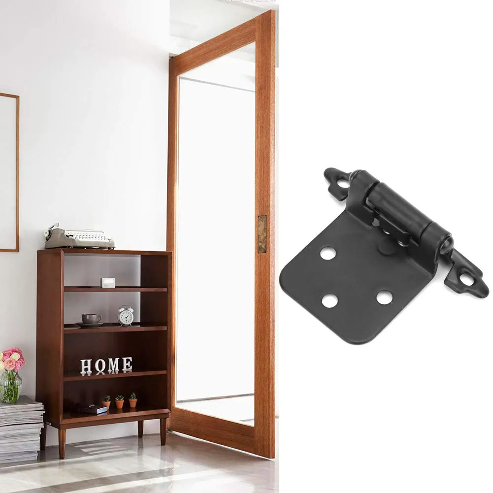 Garosa charnières ressort noires auto-fermeture 10 pcs