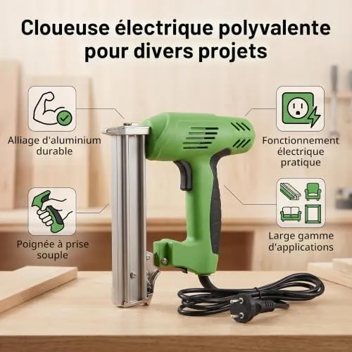 Garosa cloueuse électrique filaire 1800 W 100 clous 30 mm