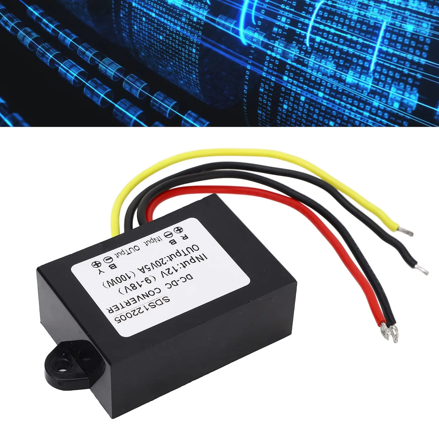 Garosa convertisseur DC-DC 12 V vers 20 V 5 A IP67 100 W