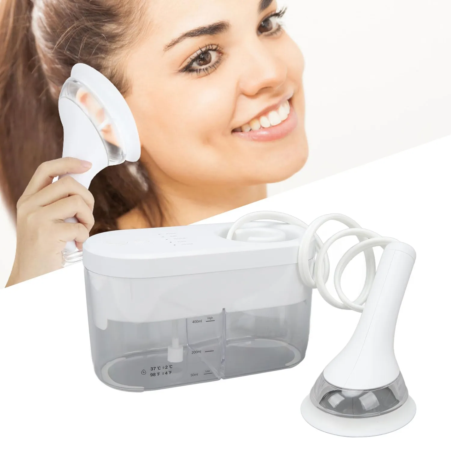 Garosa Nettoyeur Oreille Électrique 1200 mAh 4 Modes Blanc