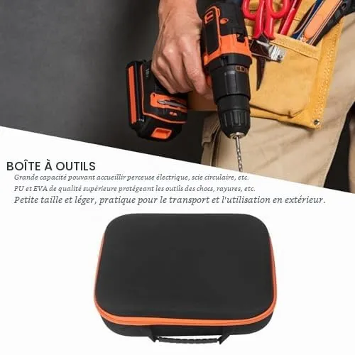 Garosa mallette à outils portable carrée PU EVA