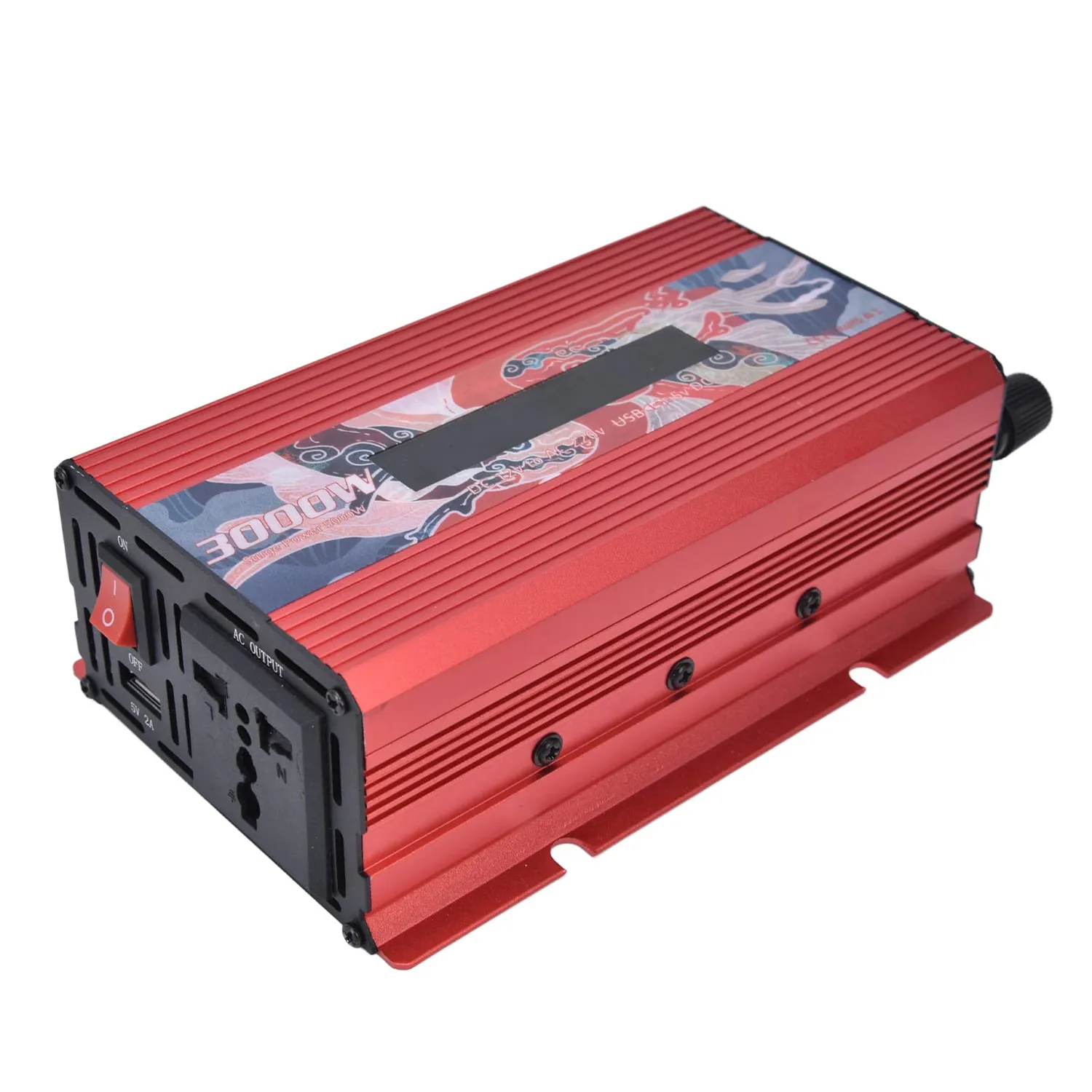 Garosa convertisseur 300 W 12 V 220 V sinusoïde pure rouge